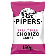 Pipers Trealy Farm Chorizo Sharing Bag Crisps150g x 3