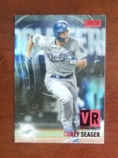 2021 Topps Stadium Club Virtual Reality Red #VR-13 Corey Seager LA Dodgers