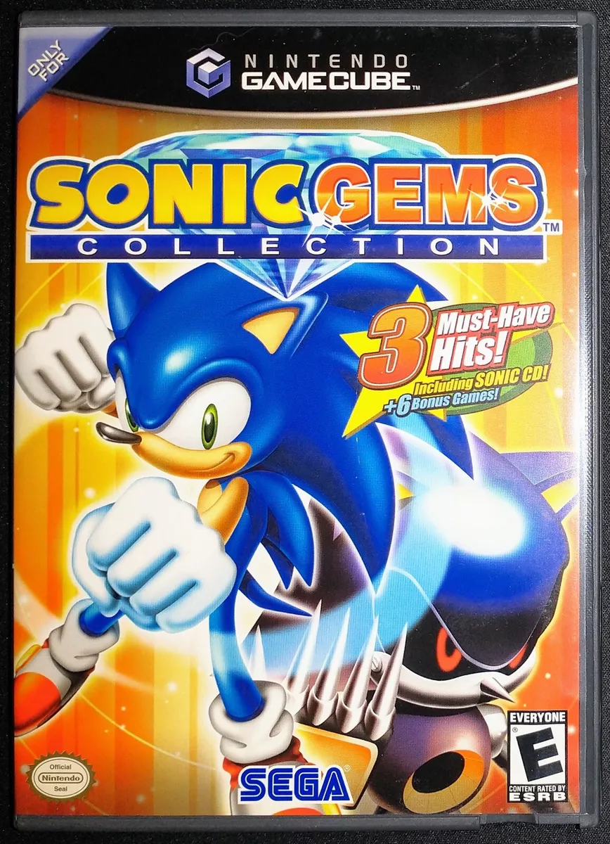 Sonic Gems Collection Nintendo Gamecube Complete CIB Excellent Condition