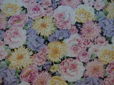 Cotton Fabric Flower and Flower 44" x 50" By Moda 116