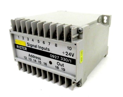 NEW RIETER 0927-330/1 SIGNAL INPUT 09273301