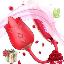 Powerful 2025 Rose Vibrator, 10 Speed Rose Viboater for Women RED Waterproof