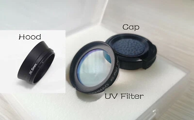 FOTOHIGH UV Lens Filter+Lens Cap + Hood For Rollei 35 series 35S 35SE Sonnar 40/2.8