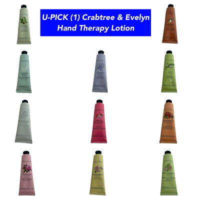 U-PICK (1) Crabtree & Evelyn Fragrance Hand Therapy Lotion 0.9 oz / 25g  Sealed