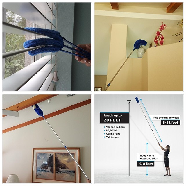 Extension Rod Blue Extension Duster Ultimate Duster Kit Clean