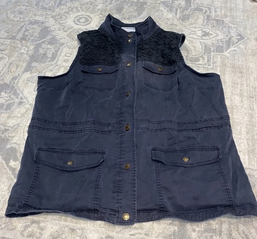 denim & co vest