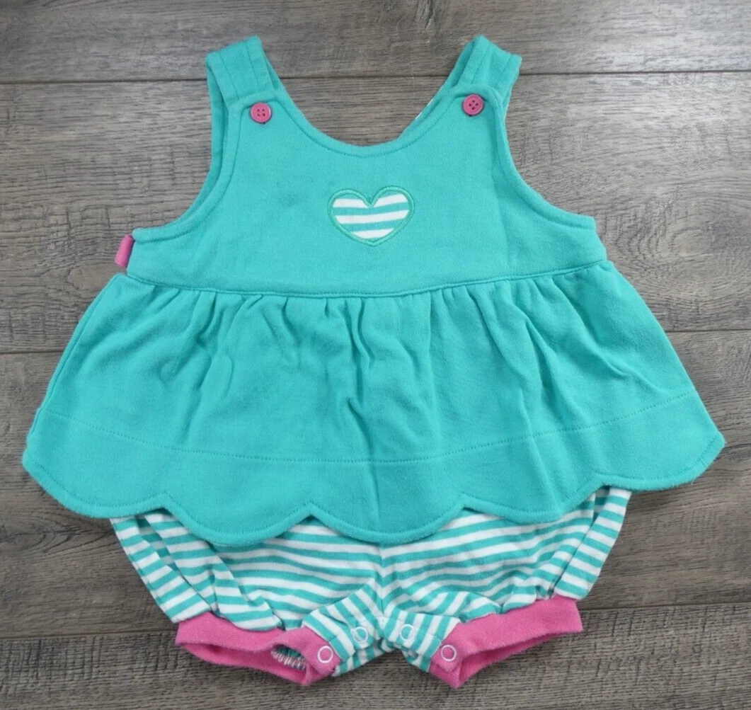 Baby Girl Clothes Vintage Gymboree Rainbow Tag Newborn Strawberry Romper Outfit