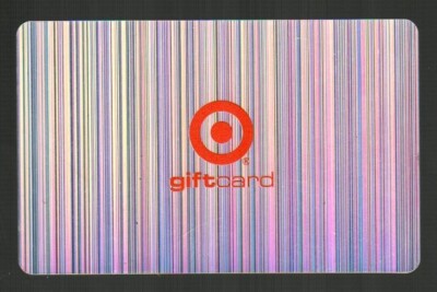 TARGET Vertical Stripes ( 2002 ) Holographic Foil Gift Card ( $0 ) RARE