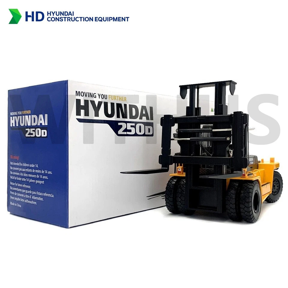 Carretilla elevadora HYUNDAI 1/30 250D equipo de construcción en miniatura - envío en 2 ~ 3 días_ Foto 2 de 4