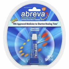 ABREVA * TUBE * COLD SORE / FEVER BLISTER TREATMENT DOCOSANOL10% EX 01/27+