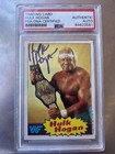 1985 Topps WWF Hulk Hogan #1 Rookie Card RC Signed Auto WWE WCW PSA DNA HOF