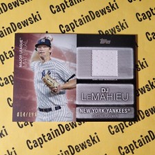 DJ LEMAHIEU 2020 Topps Update #014/189 Major League Material Relics Black SP