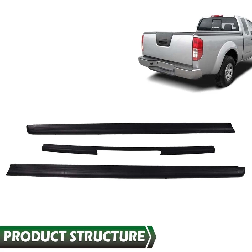 Fit For 2005-2014 Nissan Frontier King Cab Tailgate Bed Rail Protector Caps Foto 2 de 4