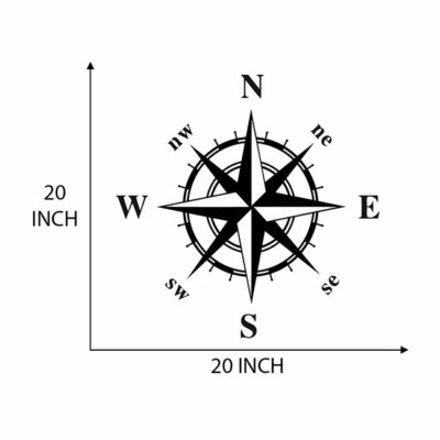 Compass Navigation Automotive Die Cut Decal Multi colors Oracal 651 brand & more