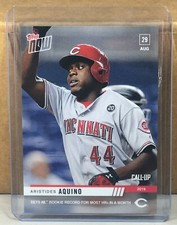2019 TOPPS NOW #764 ARISTIDES AQUINO REDS CALL-UP RC HRs MONTH Print Run 963
