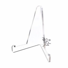 3-3/8" Clear Acrylic Display Stand Easels with 3/4" Shelf Qty: 24
