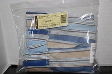 Longaberger Cabana Blue Stripe Large Pail, Large Canister Basket Liner #23691 Ne