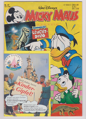 November 18, 1993 German Walt Disneys Micky Maus Comic Book Magazine #47 MICKEY