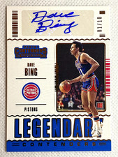 GOLD SSP 01/10 ! DAVE BING 2020 PANINI AUTO LEGENDARY CONTENDERS AUTOGRAPH H588