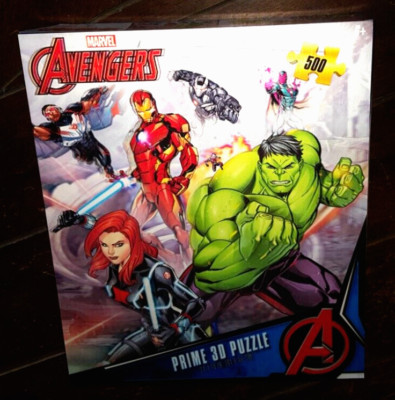 Marvel Avengers (2021) 500pc Prime 3D Puzzle (24 in x 18 in) Model