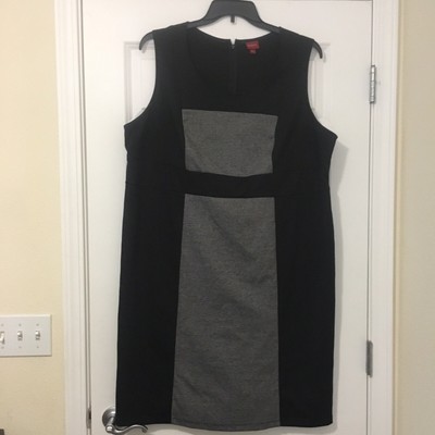 Size 3 Merona Dress Knit Stretch Sheath Work Career White Black