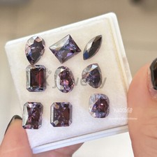 Imperial Purple Moissanite loose stones MultiShape brilliant cut Certificate
