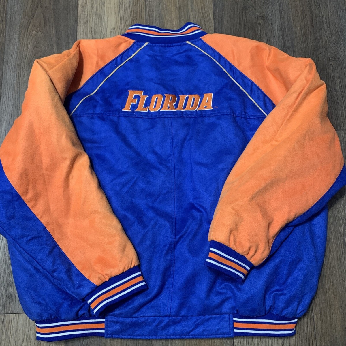 VTG 90s Florida Gators Varsity Bomber Jacket Essex Mfg Mens