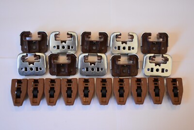 10x Kenlin Rite Trak I Drawer Guide Glide with Stop Roller Metal & Screws, Fast!