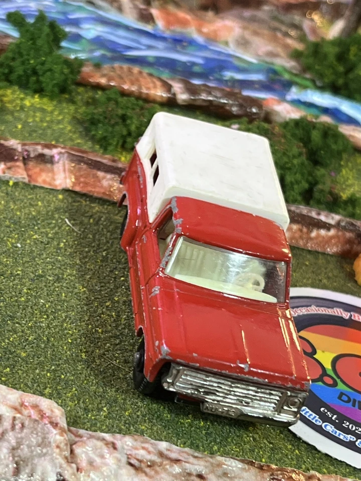 Lesney Matchbox 1960s Ford Pickup Truck Camper No 6 Red Diecast USED EX Cond - Image 3 of 4