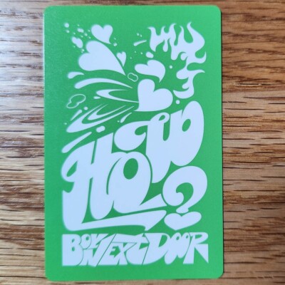 Woonhak Official Photocard Boynextdoor 2nd EP Album How Genuine