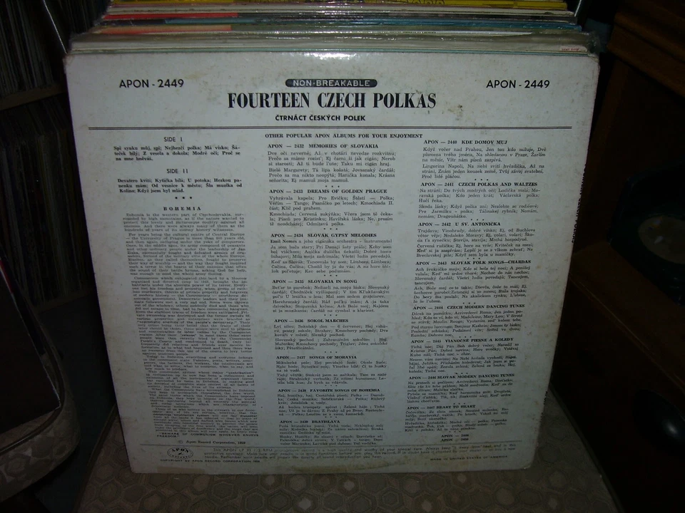 FOURTEEN CZECH POLKAS, Polka Music, Apon # 2449 - Image 2 of 2
