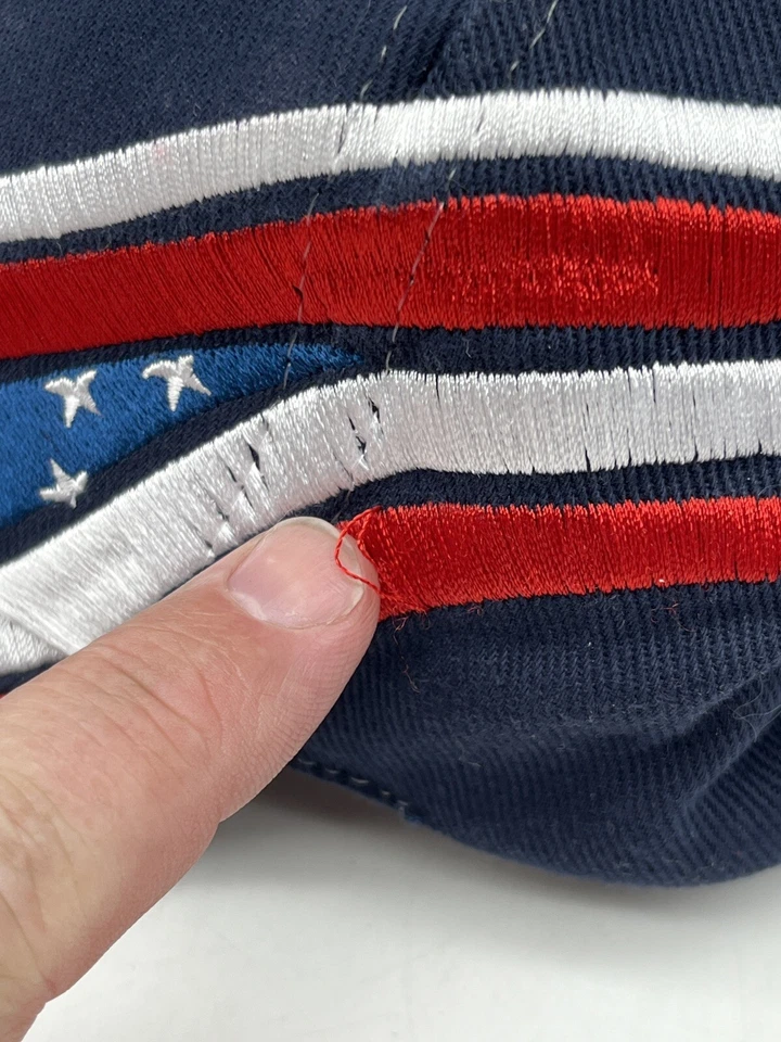 NRA Baseball Trucker Hat Stars & Stripes Wrap Around Blue Cap Adjustable  - Image 3 of 4