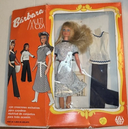Barbara Vintage NRFB Lili Ledy Multi Moda Mexico 70s/80s Tressy / Barbie Clone
