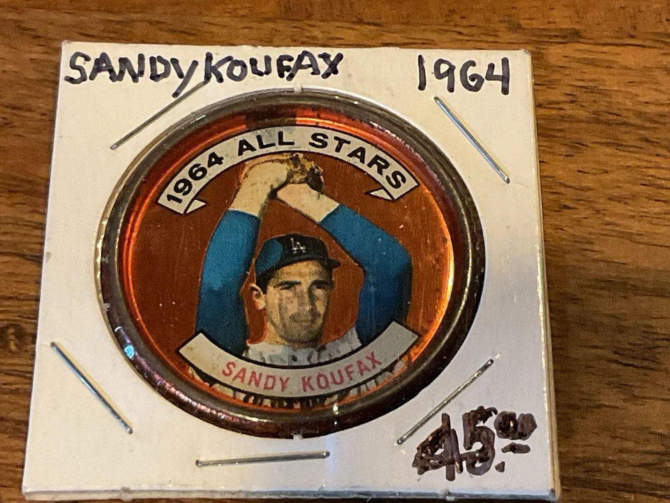 Monedas Topps 1964 #159 Sandy Koufax All-Star Dodgers Salón de la fama 5 - EX Foto 2 de 4