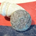 Dug Civil War 💥 🇺🇸 💣 Eagle I Best Button W Thread In Shank