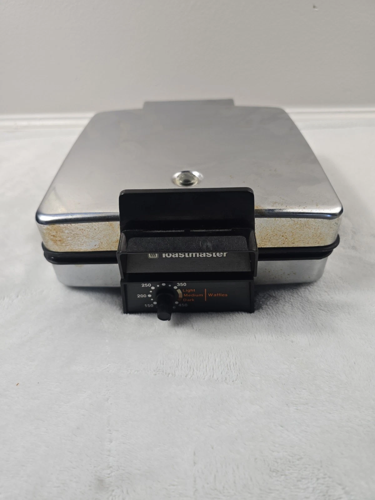 Toastmaster Reversible Plate Waffle Griddle Iron Maker Vintage Works 442A (270a)