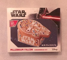 New! Millennium Falcon Star Wars gingerbread kit (New In Box) icing +gingerbread