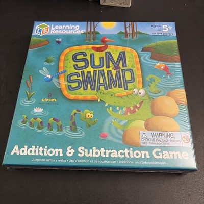 Sum Swamp Addition/Subtraction Board Game by Learning Resources Ages 5+ Sealed