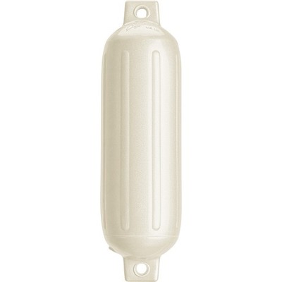 Polyform G-3 Twin Eye Fender 5. 19 In Metallic White Boat