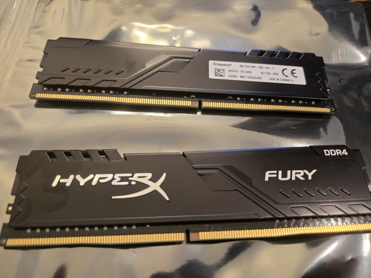 Kingston HyperX Fury 8GB RAM DDR4 2933MHz XMP4-2933-UA2-11 2