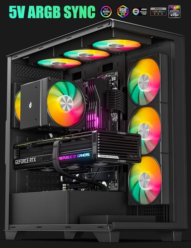 Compact High-Performance CPU Air Cooler with RGB for Intel/AMD Systems - Picture 9 of 11
