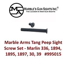 New Marble Arms Tang Peep Sight Screw Set Marlin 336 94 95 97 - 995015