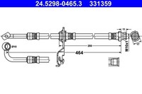 ATE Bremsschlauch 24.5298-0465.3 FüR KIA