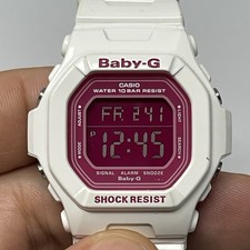 Casio Baby-G G-Shock BG-5601 White Pink Square Women s Digital Watch Light Wear