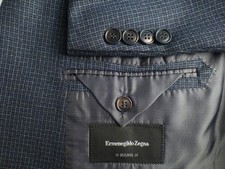 Zegna Blazer 54R/44R 15 MILMIL 15 Excellent Condition Jacket Italy Check