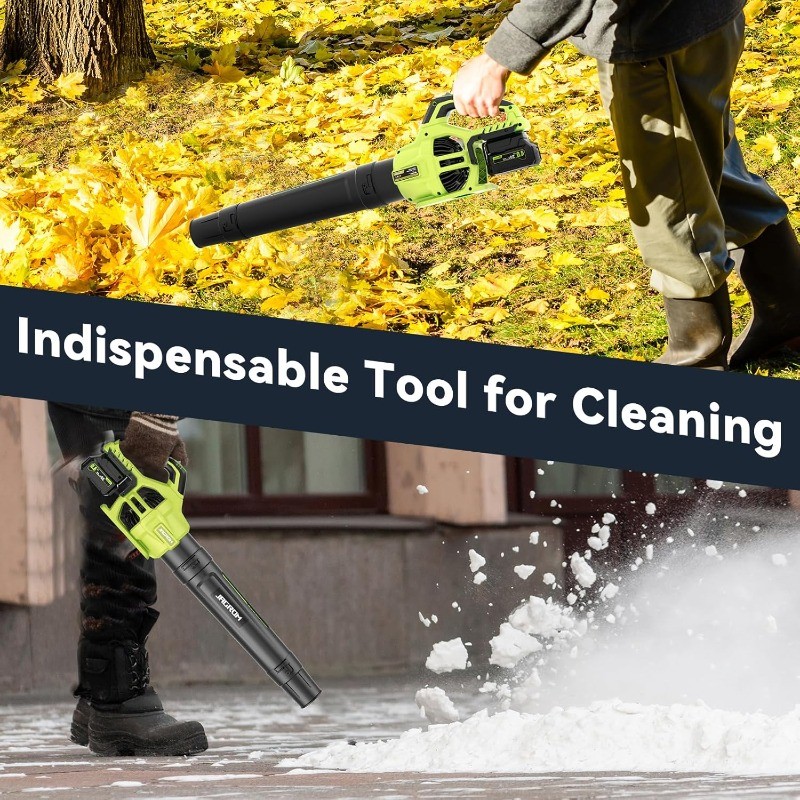 Leaf Blower Cordless with 2 x 4.0Ah Battery and Charger, 780CFM 260MPH Electric 