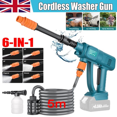 #ad #ad Cordless High Pressure Washer Jet Water Wash Car Cleaner Gun Set For Makita 18V $15.99
