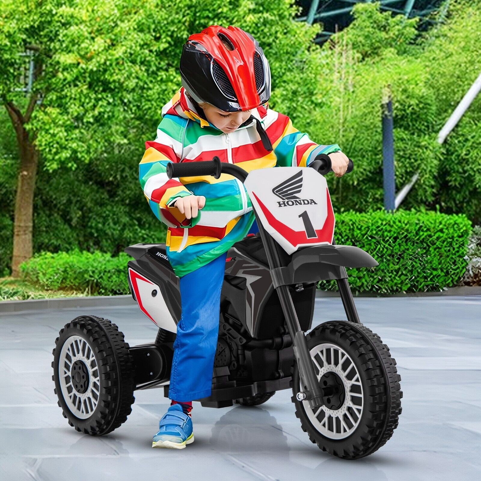 COSTWAY Kids Electric Ride On Motorbike Toddlers 6V Battery Powered Car Toy
