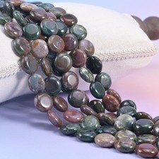 Indian Agate Smooth Coin Beads Size 15mm Jewelry Making 15 Inch Strand