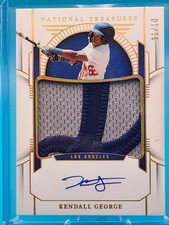 National Treasures Kendall George Gold Jumbo Patch Auto #1/10